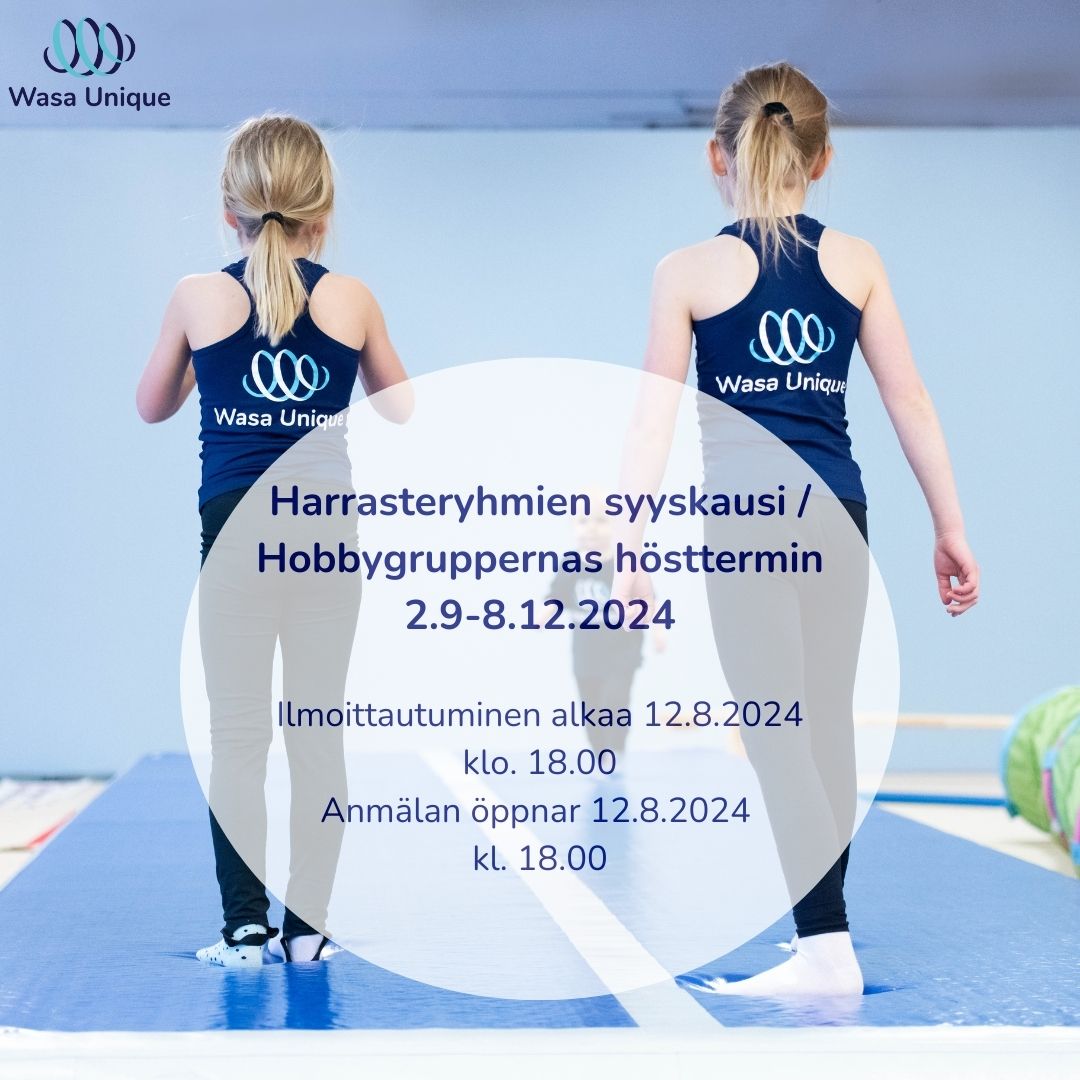 Hobbyschemat för hösten 2024 är nu publicerat