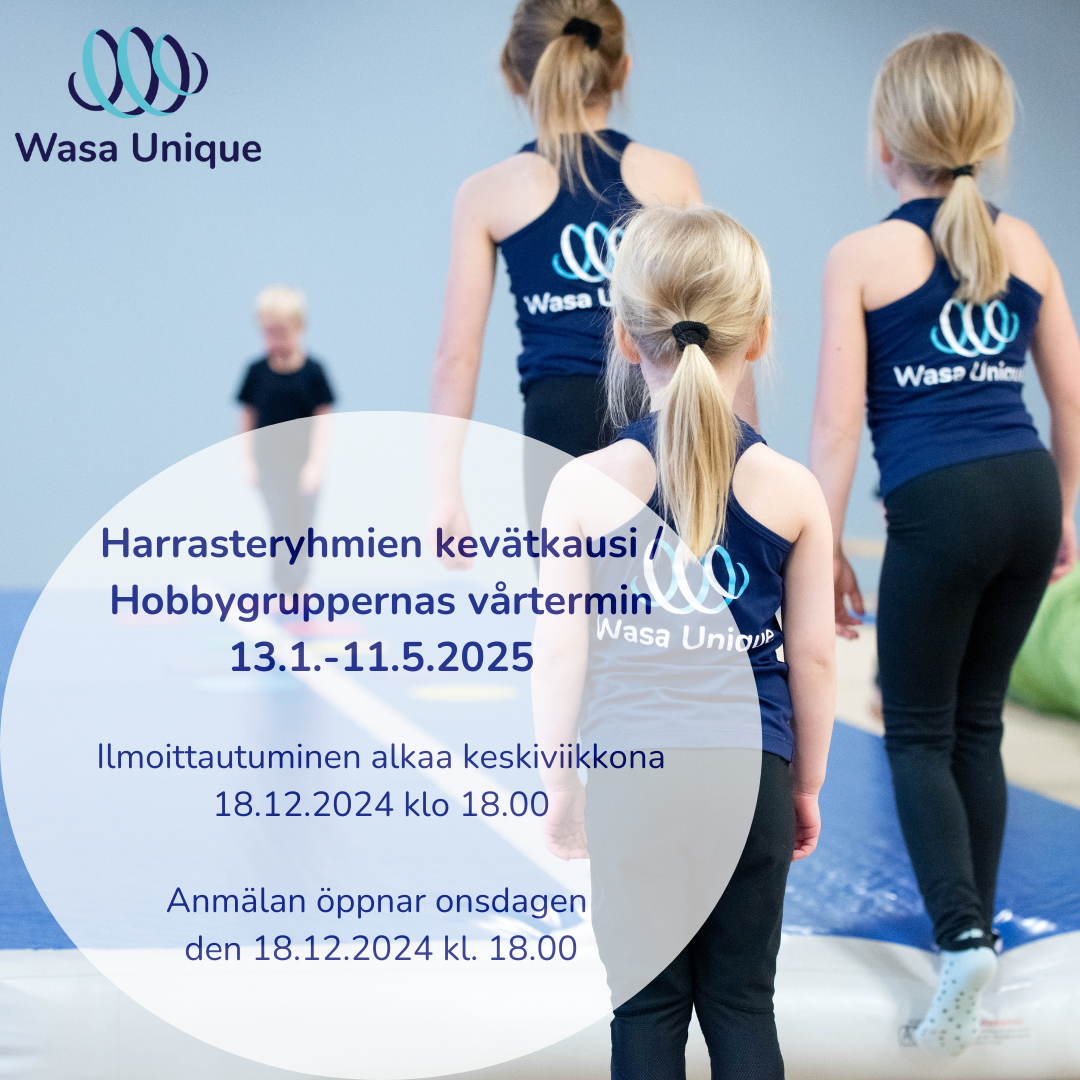 Ilmoittautuminen kevään harrasteryhmiin on auki