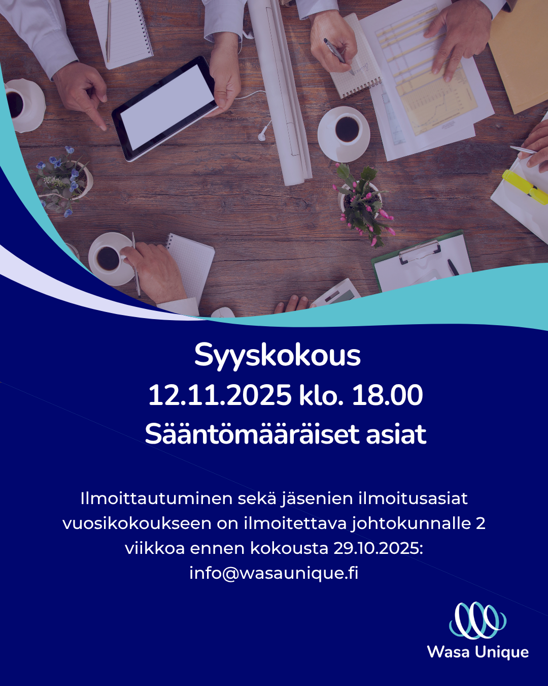Wasa Uniquen syyskokous 2025